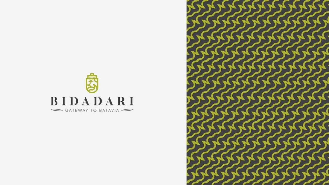 Bidadari logo beside the pattern in application